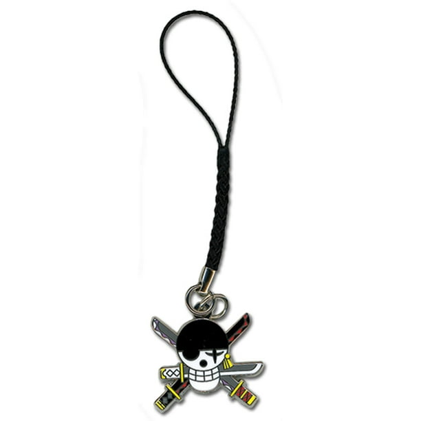 One Piece File Gold Black Colored Jolly Roger PU Bracelet NEW